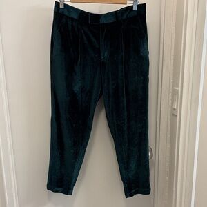 ASOS Men's Velvet Pants - Dark Green